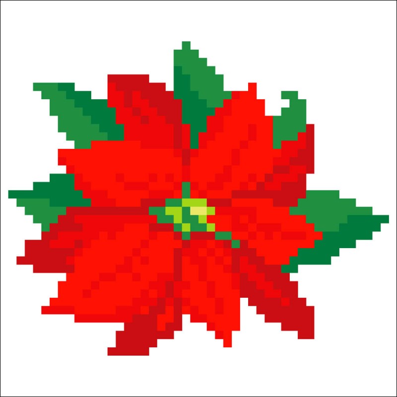 Pointsettia Pillow