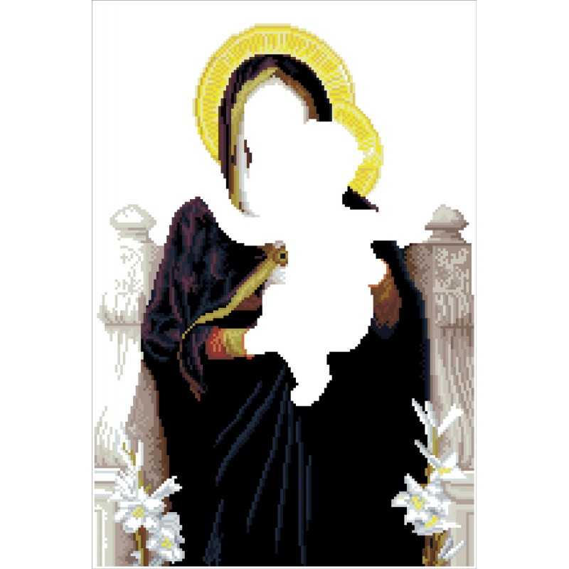 La Vierge au Lys (après William-Adolphe Bouguereay)