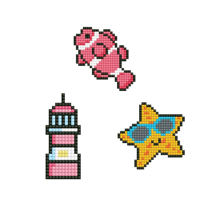 Bubbles - Fish - Star Fish - Light House - DOTZIES Stickers