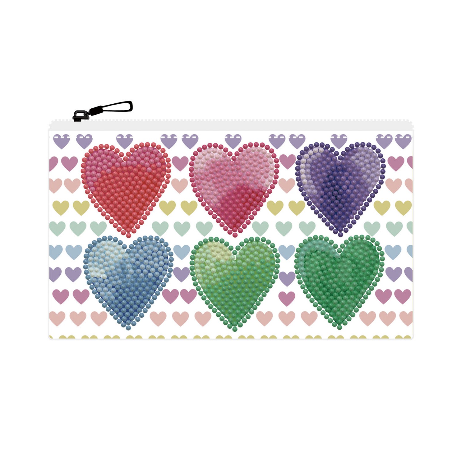 Embroidered Heart Wallet