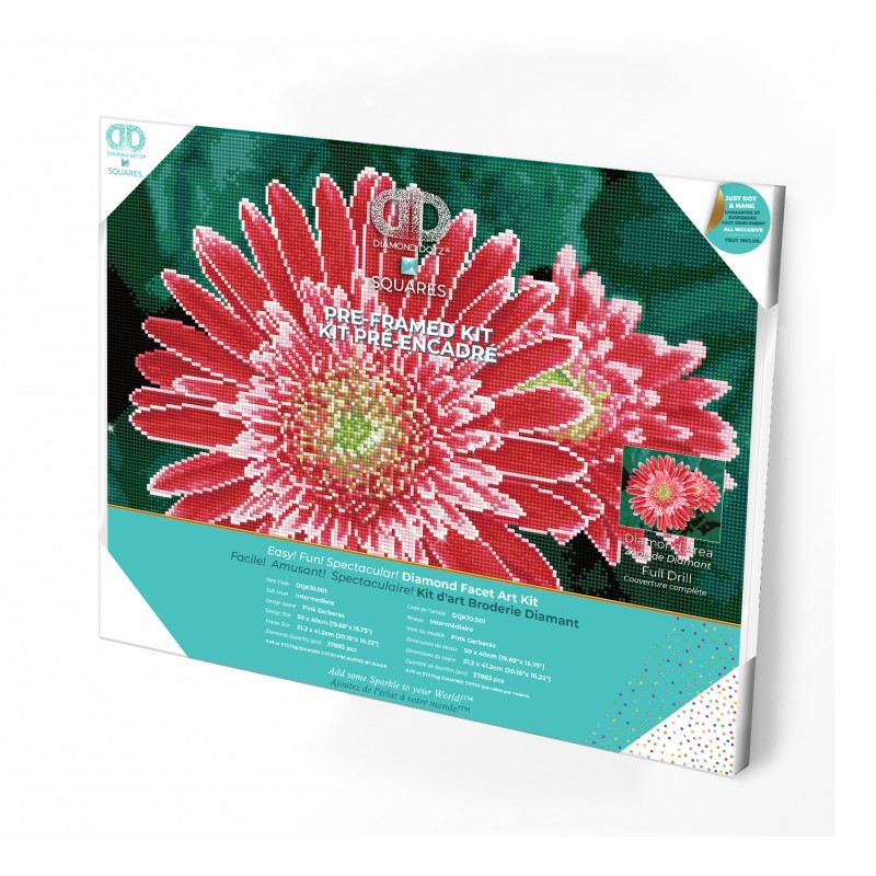 Pink Gerberas  - Pre-Framed Kit